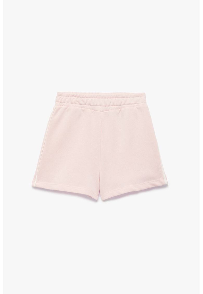Pantaloni scurti cu talie elastica - Roz deschis