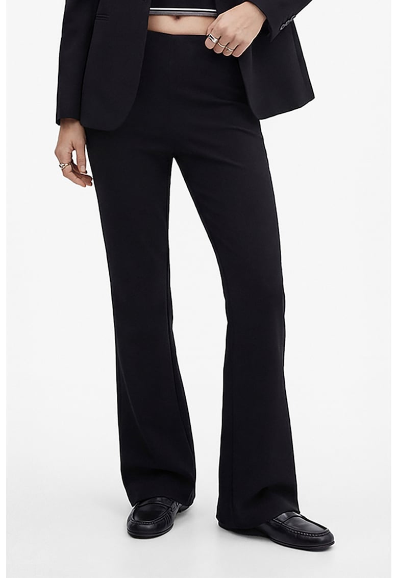 Colanti slim fit evazati Scuba - Negru