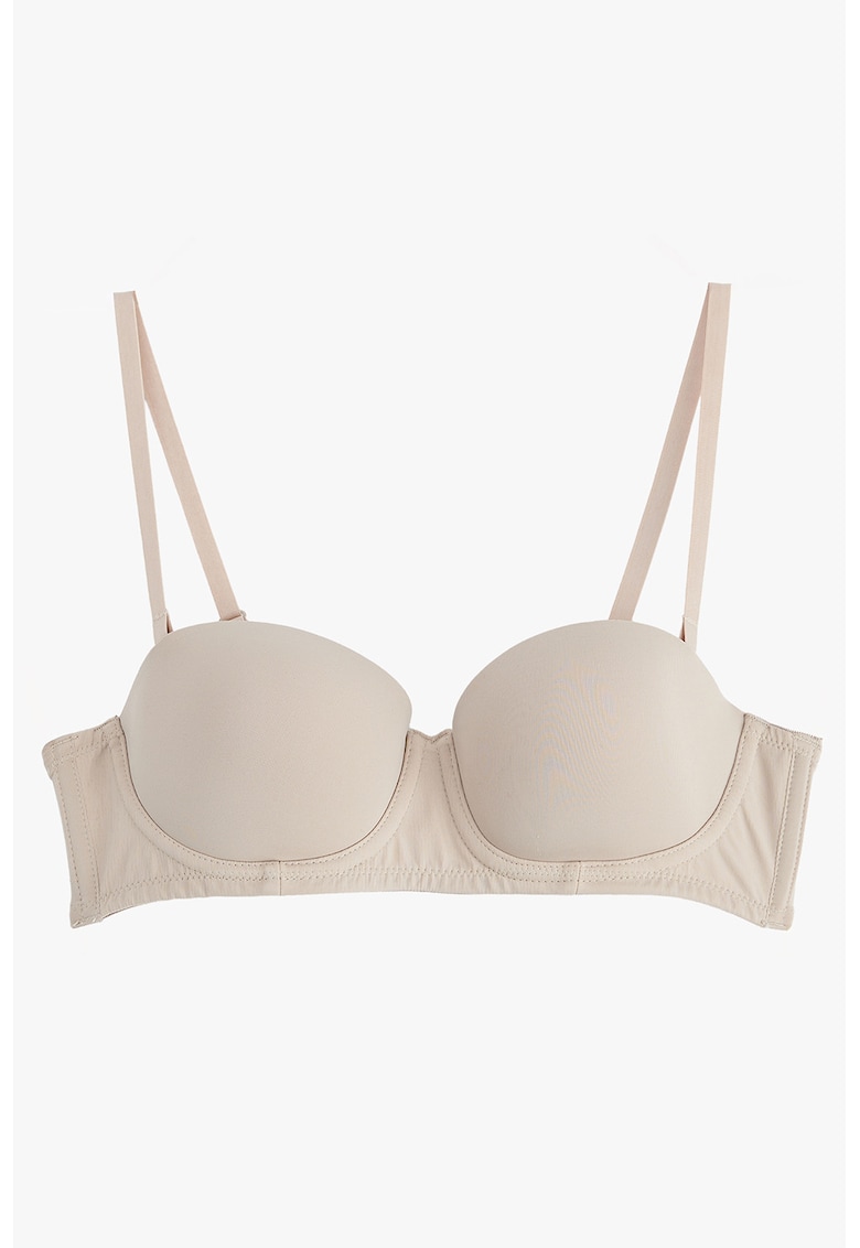 Sutien balconette uni - Bej
