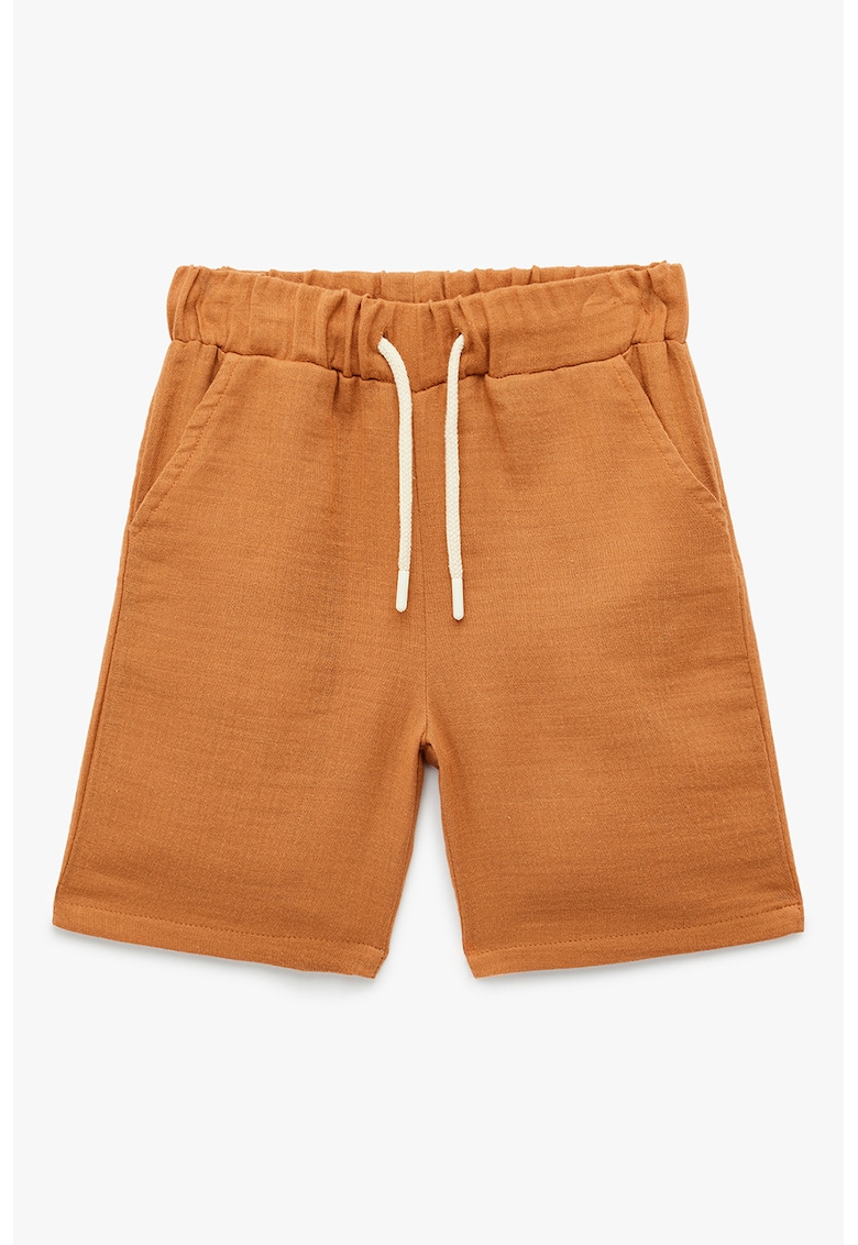 Pantaloni scurti de trening din bumbac - Portocaliu