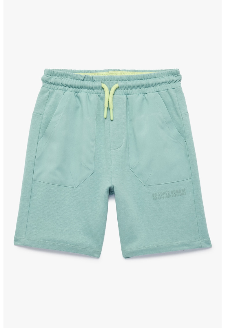 Pantaloni scurti de trening din bumbac - Verde menta