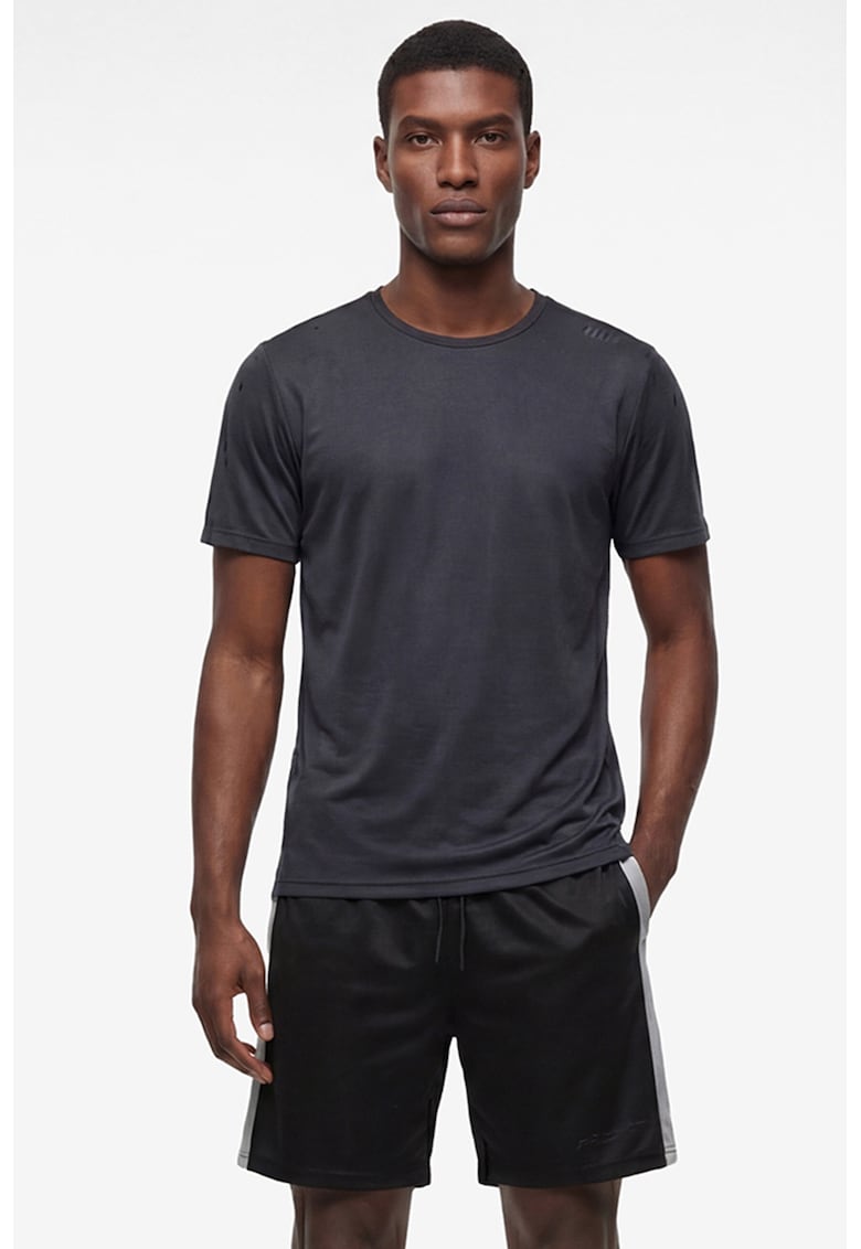 Tricou cu decolteu rotund pentru antrenament - Gri antracit