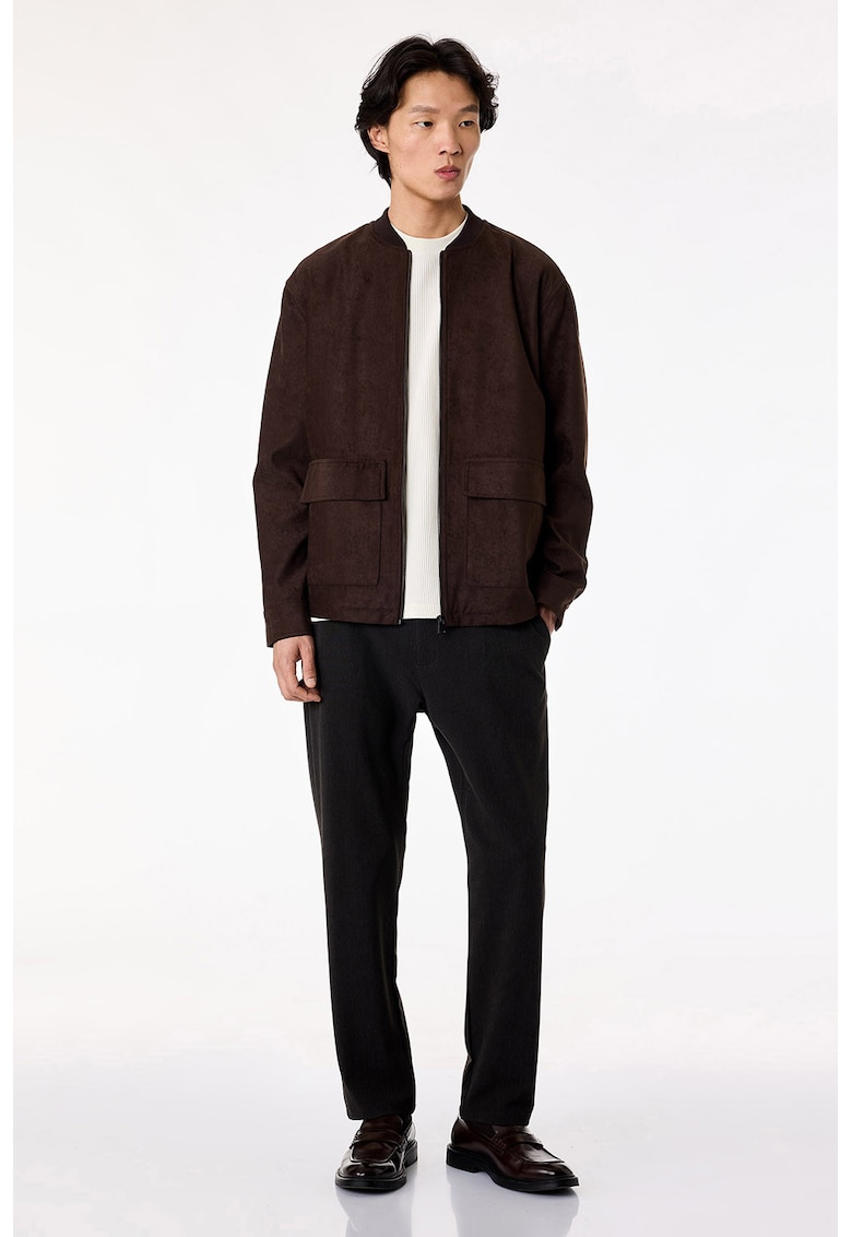 Pantaloni chino regular fit - Maro inchis