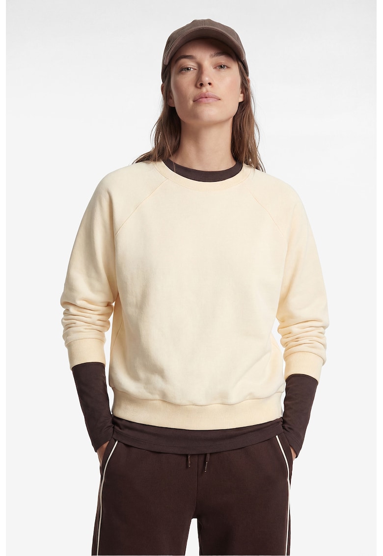 Bluza de trening lejera cu maneci raglan - Galben pal