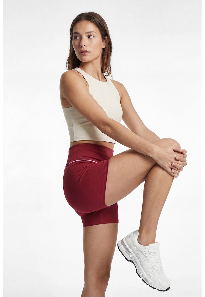 Colanti scurti slim fit - Rosu