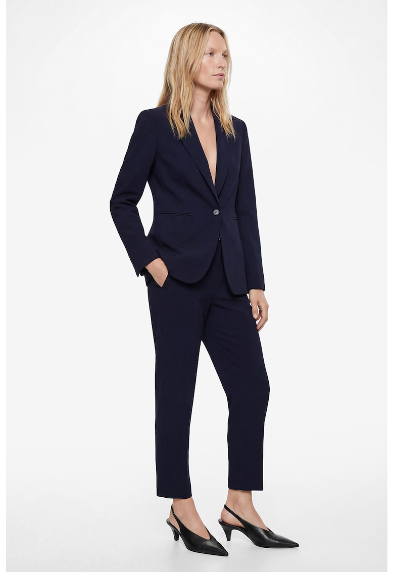 Pantaloni crop slim fit - Albastru ultramarin