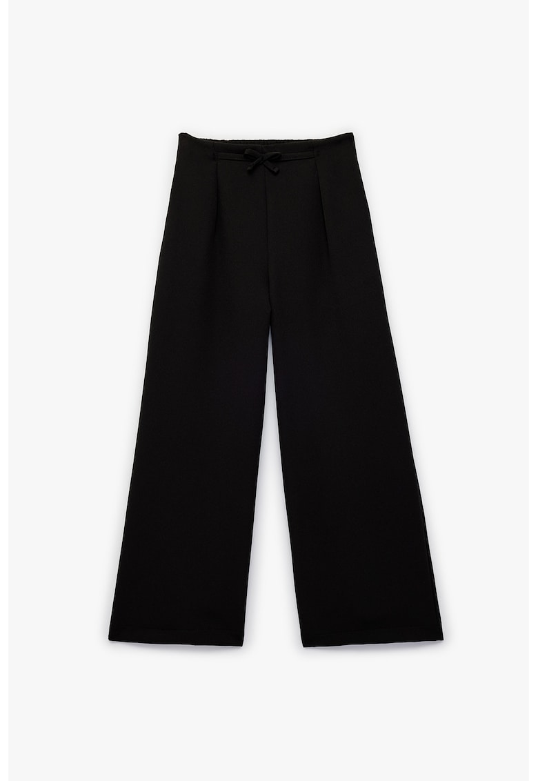 Pantaloni cu croiala ampla - Negru