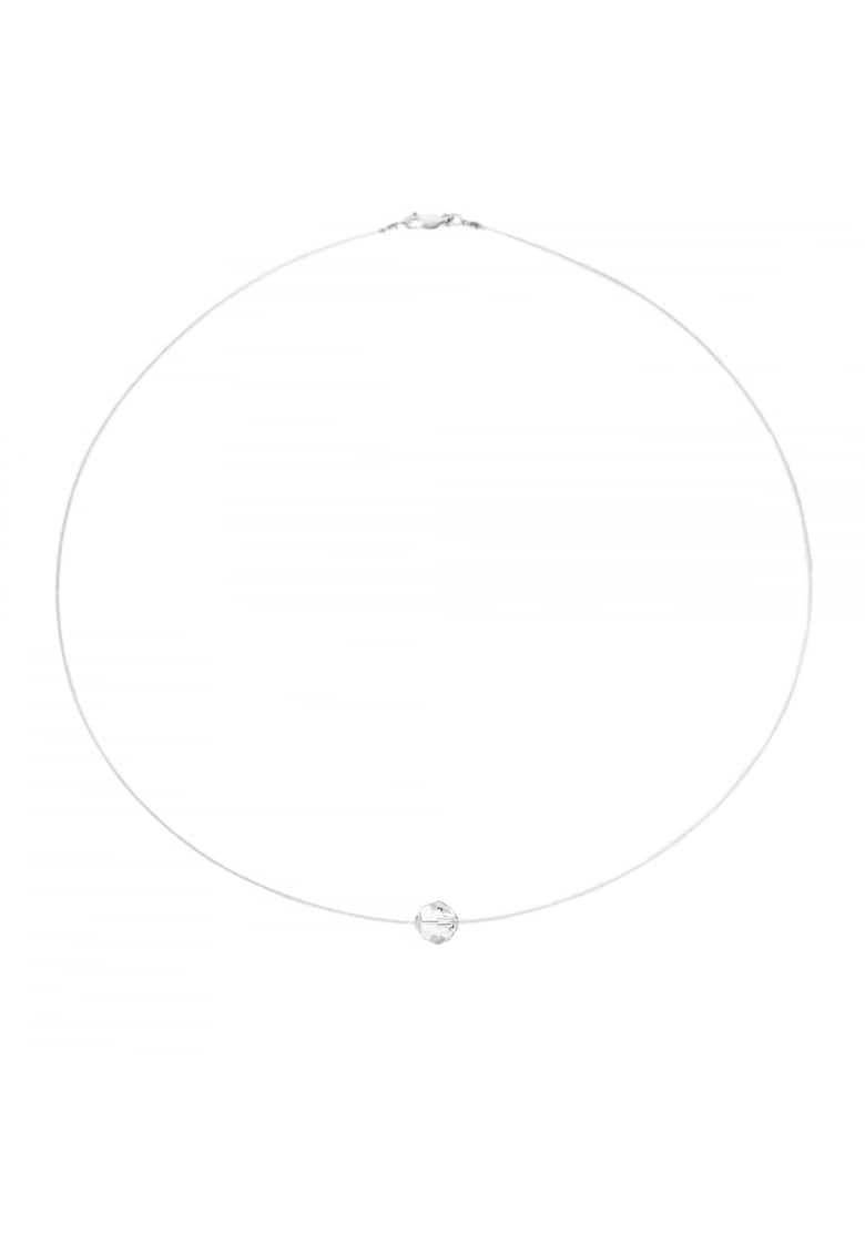 Colier fir transparent cu Cristal Preciosa Transparent