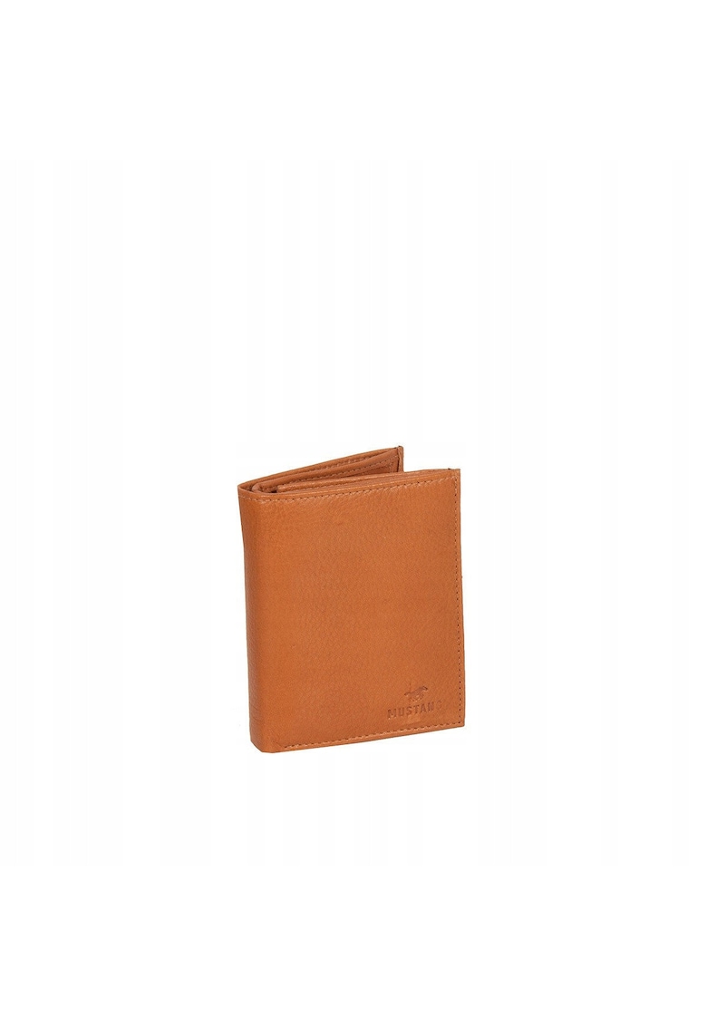 Portofel Barbati - Livorno Wallet Tall - 100% Piele Naturala - Cu Logo - Compartimente Pentru Carduri - Buzunar Pentru Monede - Design Elegant - One Size - Maro