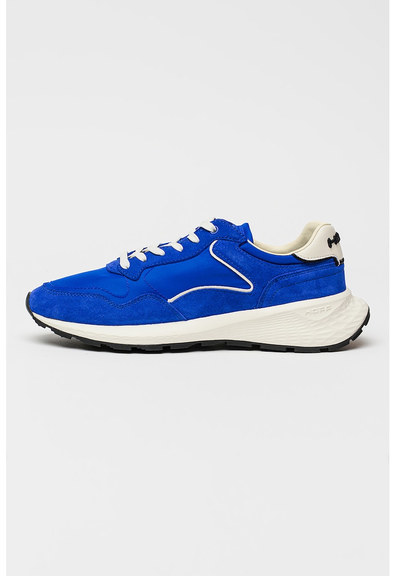 Pantofi sport City Mkii de piele intoarsa si insertii din material textil - Albastru royal