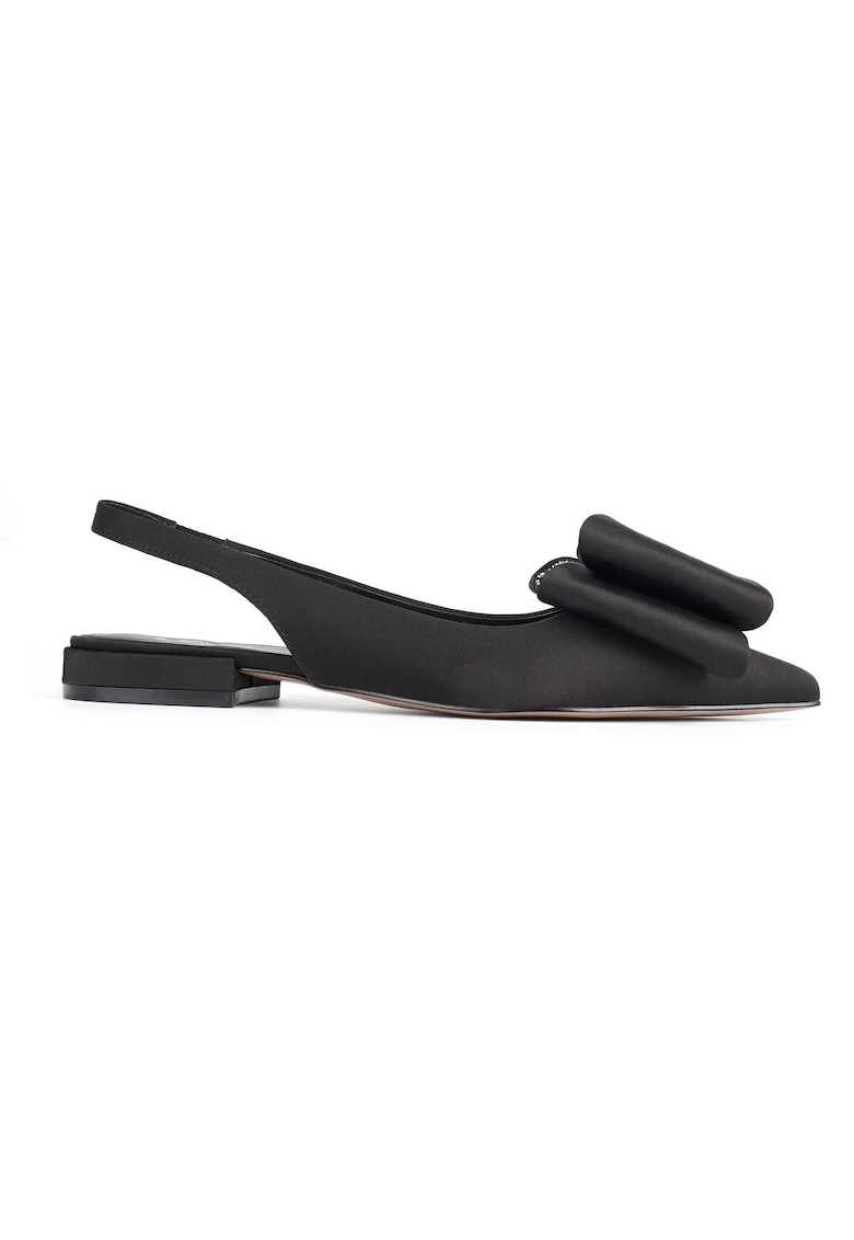 Balerini dama SUZAN - piele naturala - negru - Negru