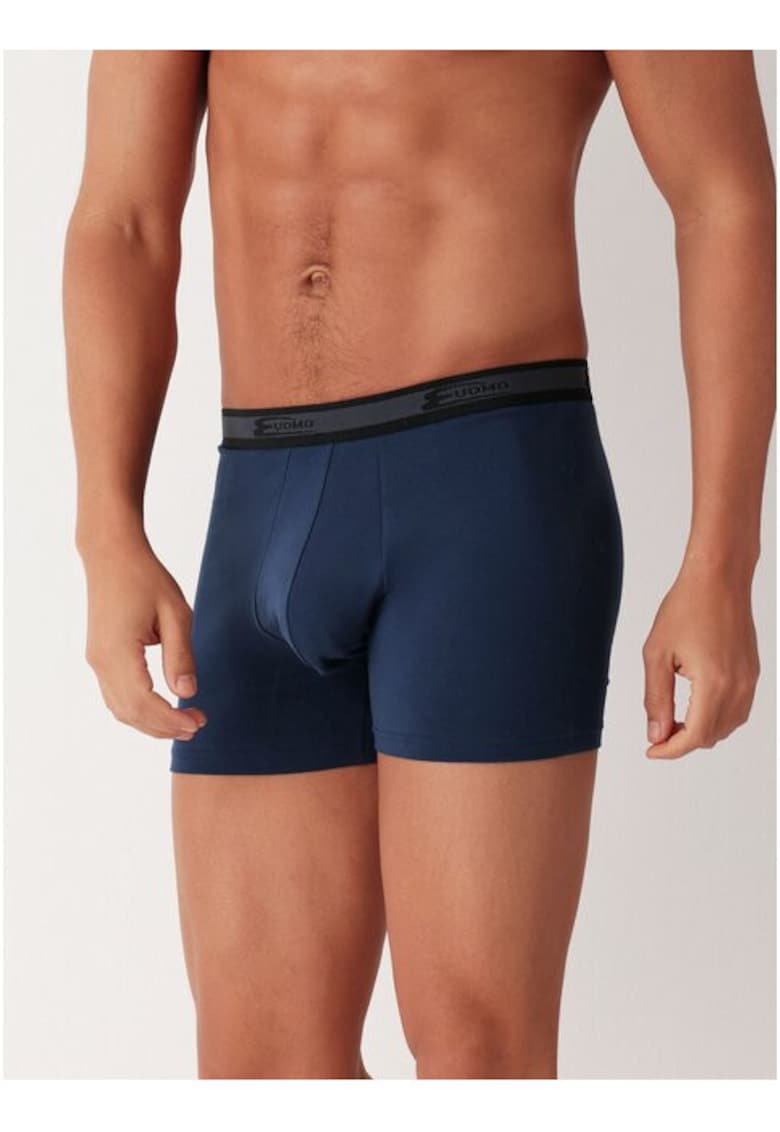 Set 2 perechi boxeri clasici bumbac 2384 0002 - Bleumarin