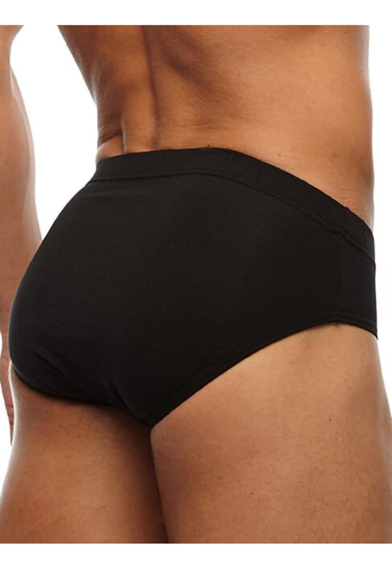 Set 2 perechi chiloti clasici bumbac 2396 0002 - Negru