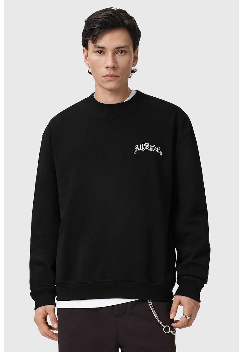 Bluza de trening supradimensionata Descent - Negru