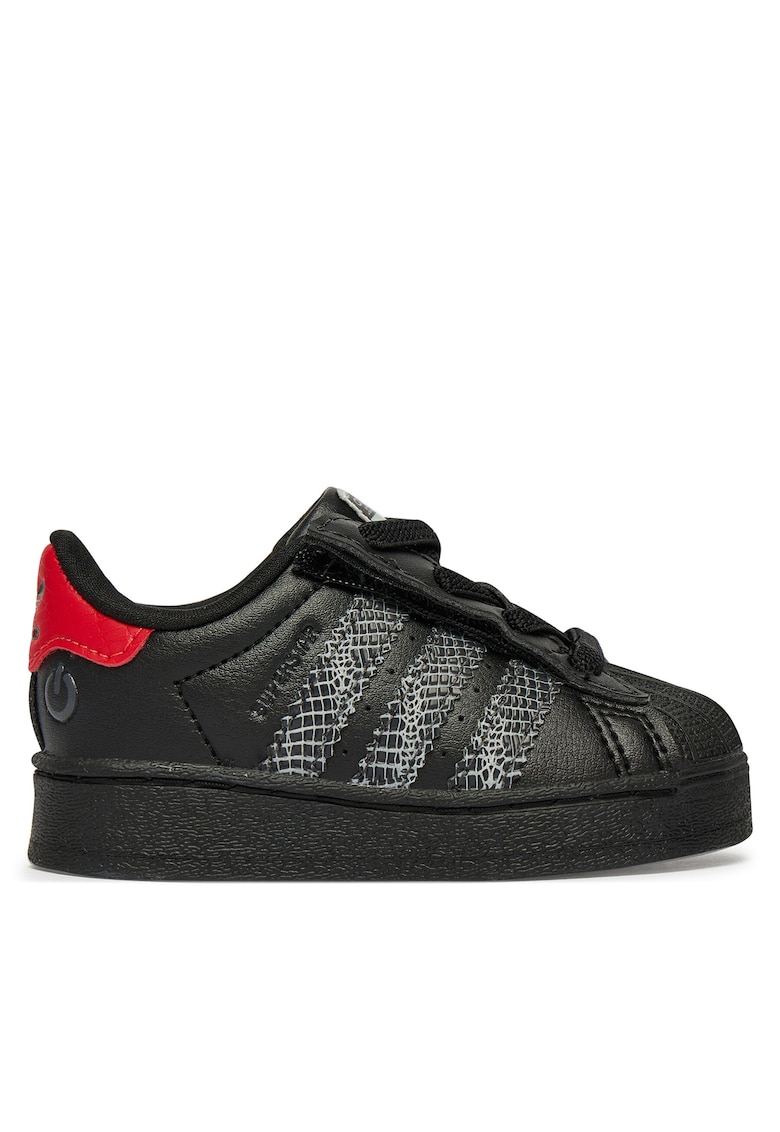 Pantofi sport copii - piele ecologica - negru - Velcro - Negru