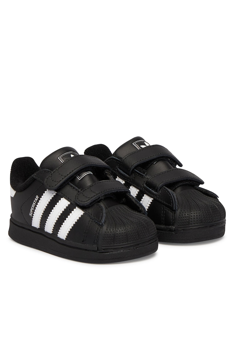 Pantofi sport copii - JI3991 - piele ecologica - negru - sistem inchidere Velcro