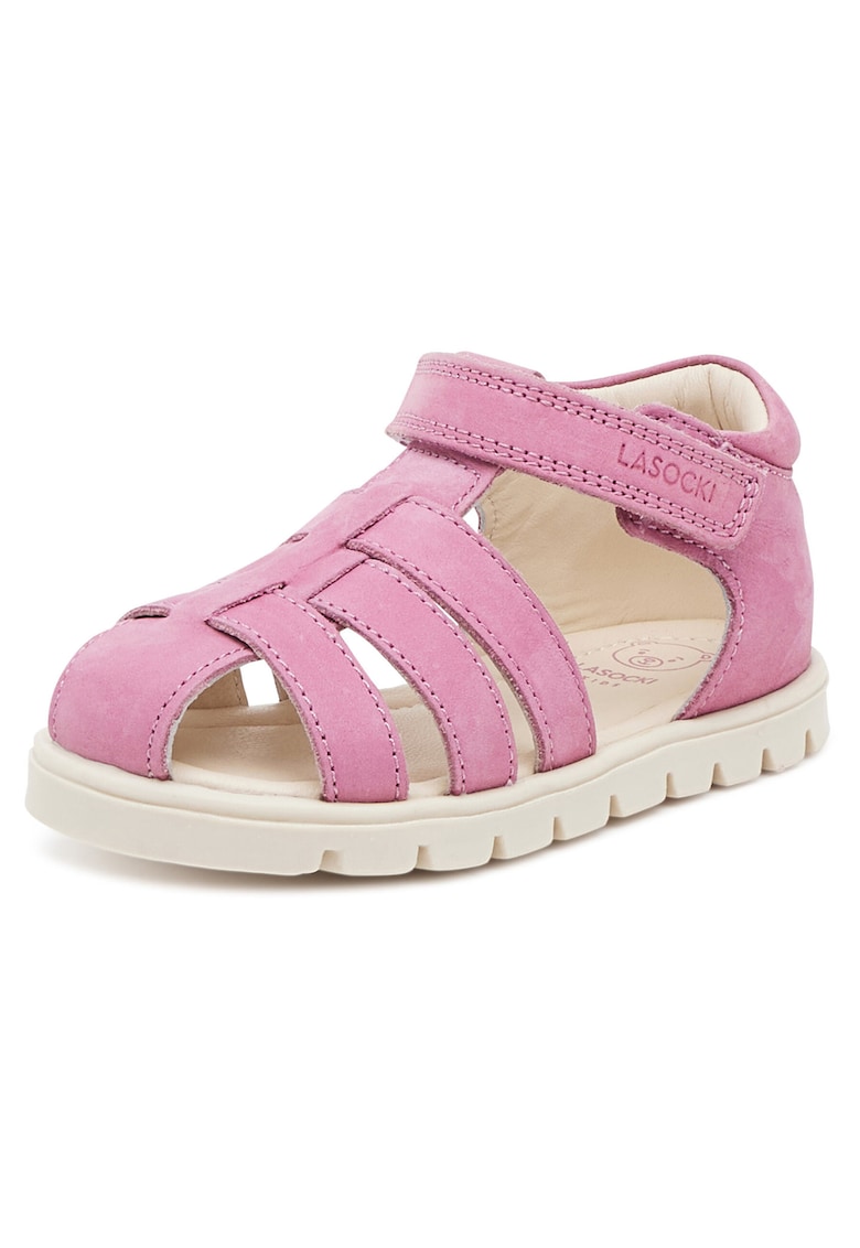 Sandale copii - piele naturala - violet - sistem inchidere Velcro
