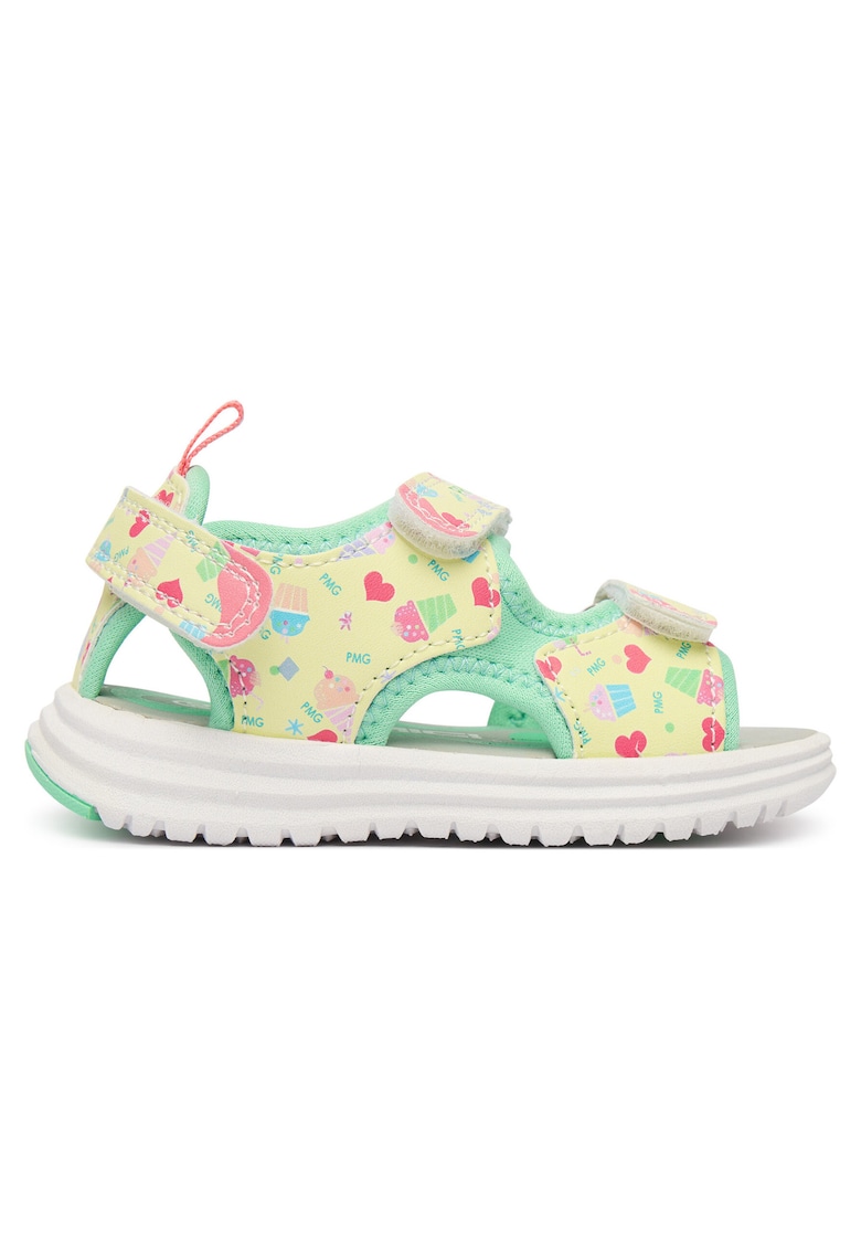 Sandale copii - verde - textil - sistem inchidere Velcro