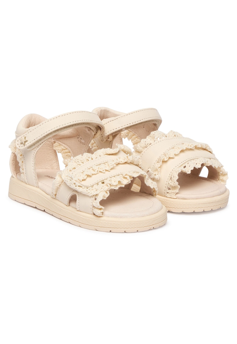 Sandale Fete - piele ecologica - bej -