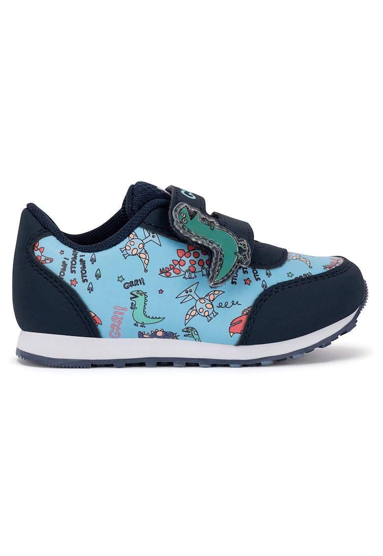 Pantofi sport copii - albastru - material sintetic - sistem inchidere Velcro -