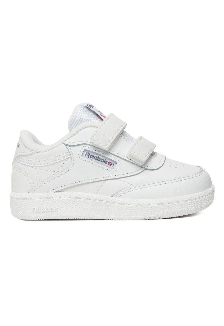 Pantofi copii piele naturala - alb - inchidere Velcro