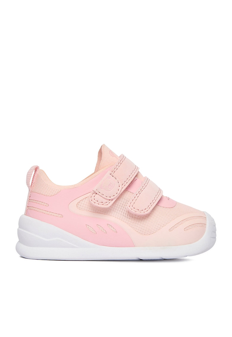 Pantofi copii - sneakersi - velcro - roz - textil