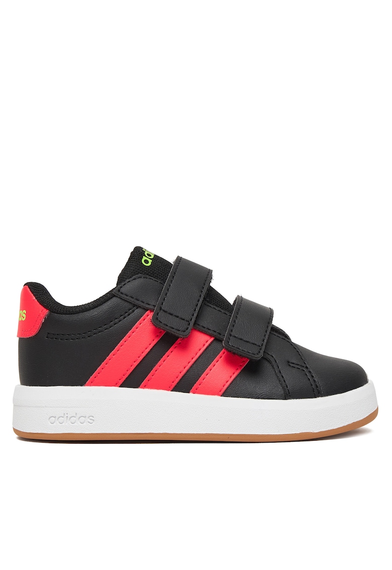 Pantofi sport copii - piele ecologica - negru - sistem inchidere Velcro
