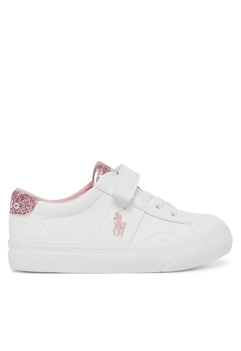 Pantofi sport copii - alb/roz - sintetic - sistem inchidere Velcrfwqdo - Alb