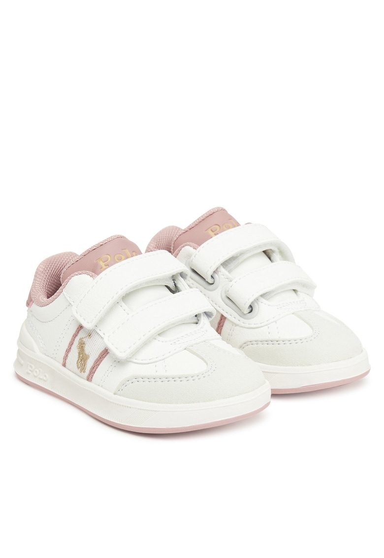 Pantofi sport copii - alb - sintetic - sistem inchidere Velcro