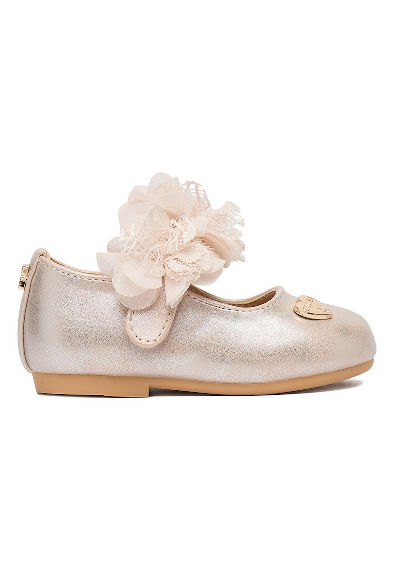 Pantofi copii - balerini - roz - material sintetic - inchidere velcro