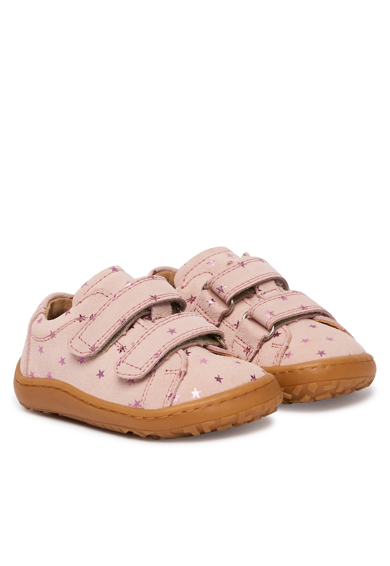Pantofi copii - piele naturala - roz - sistem inchidere Velcro