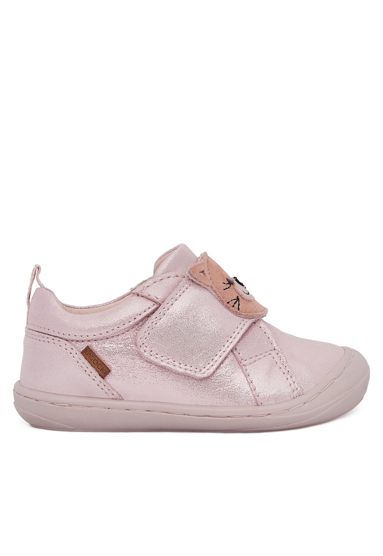 Pantofi copii - piele naturala - roz - sistem inchidere Velcro - 65875 - Roz