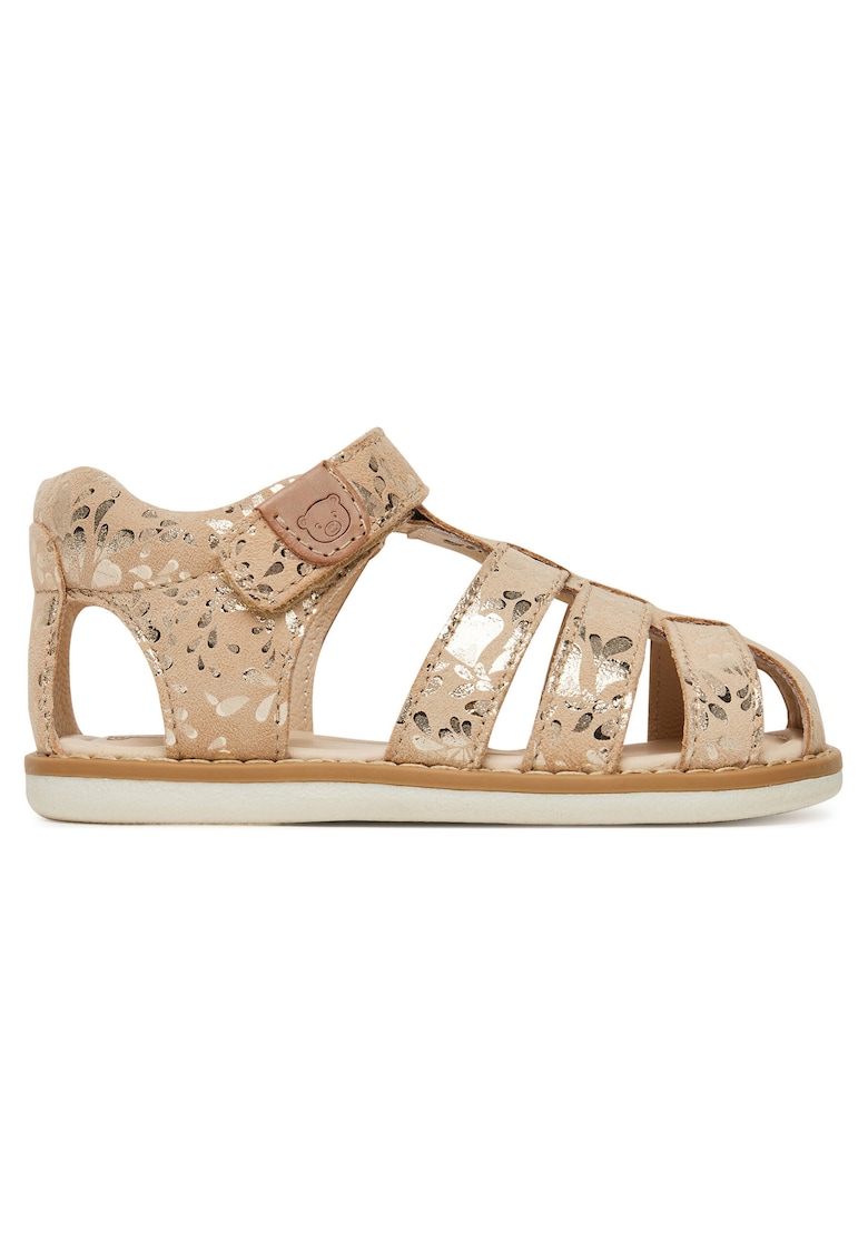Sandale Fete - piele naturala - auriu -