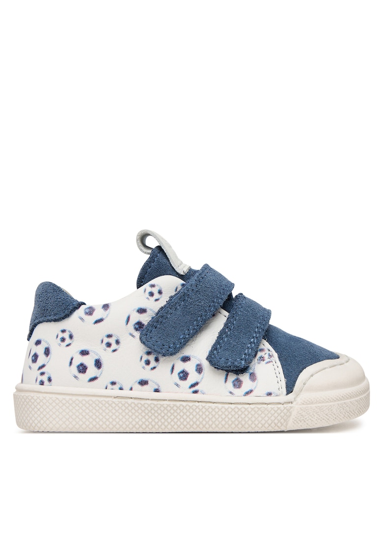 Pantofi sport copii - piele naturala - velcro - Albastru