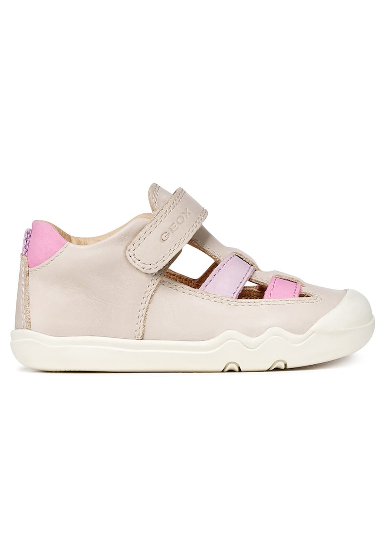 Sandale Fete - piele naturala - bej - Bej
