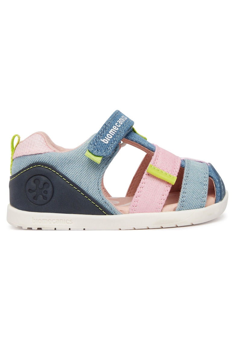 Sandale copii - albastru - material textil - sistem inchidere Velcro