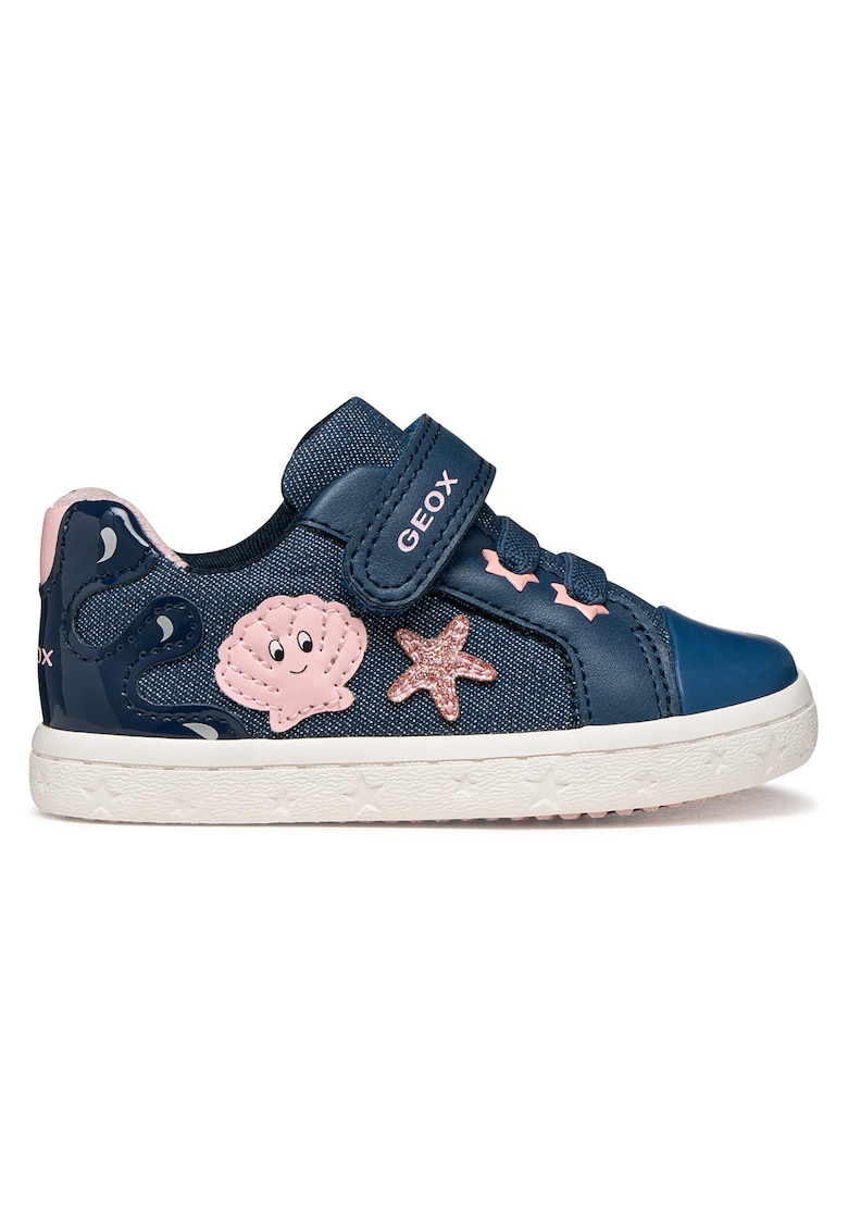 Pantofi sport copii - fete - velcro - albastru - textil