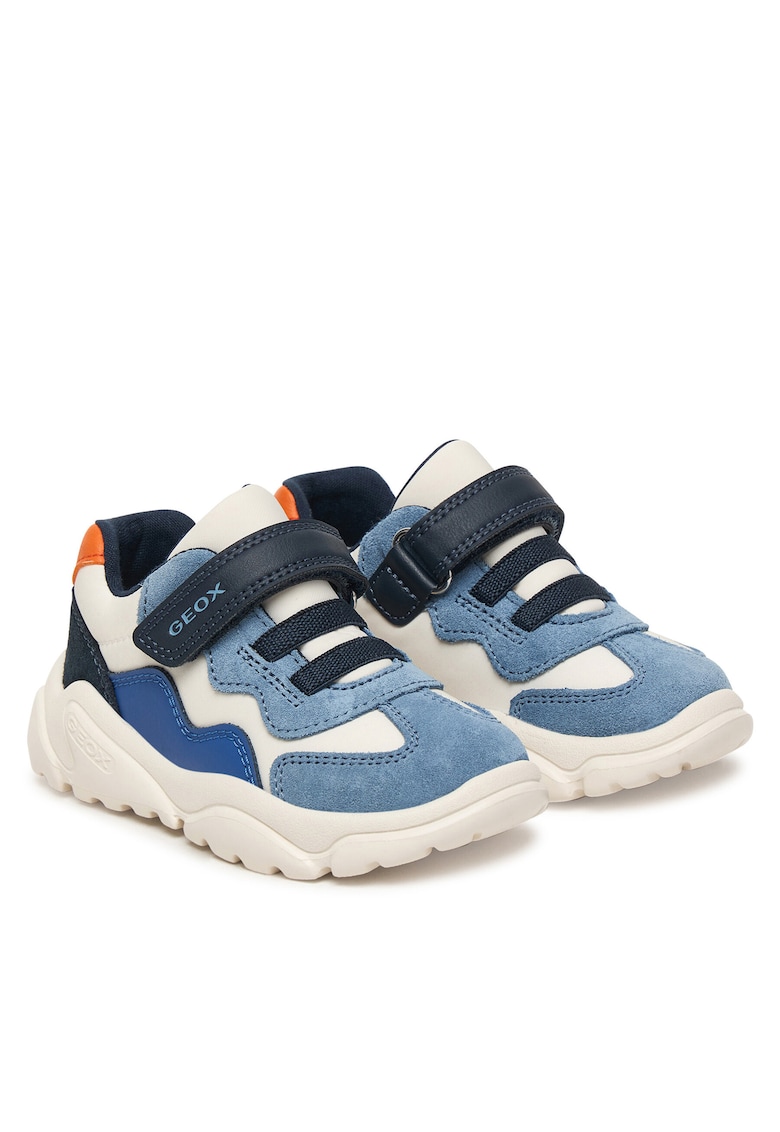 Adidasi copii - piele naturala - multicolor - velcro