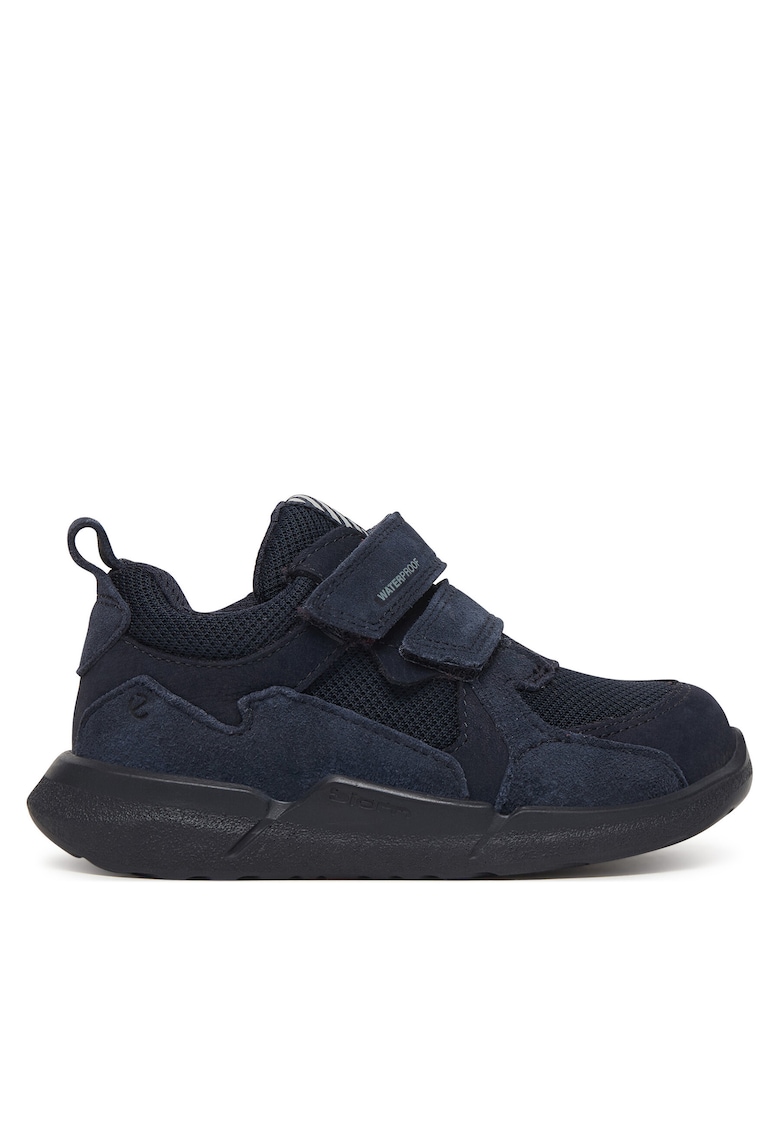 Pantofi copii - velcro - albastru - piele naturala - Albastru