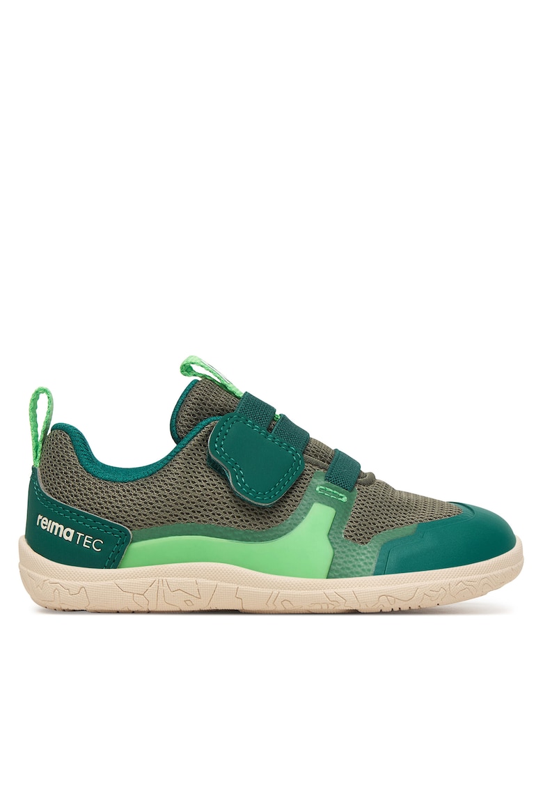 Pantofi sport copii - textil - verde - sistem inchidere Velcro - reciclat