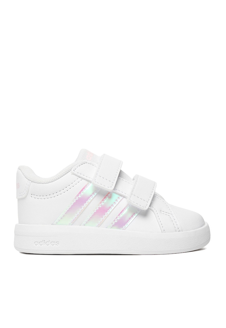 Pantofi sport copii - textil - sistem inchidere velcro - Alb