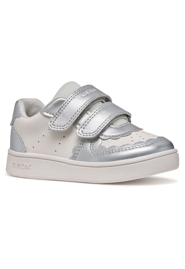 Pantofi copii - sneakers - alb - piele ecologica - sistem inchidere Velcro