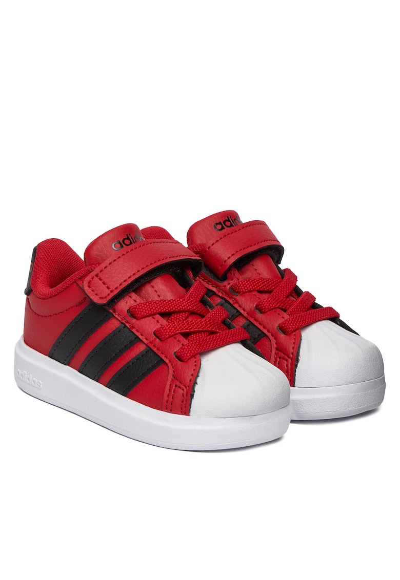 Pantofi sport copii - rosu - piele ecologica - sistem inchidere Velcro