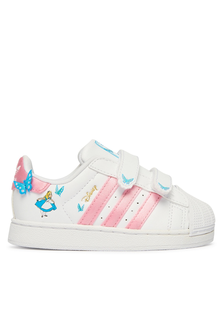 Pantofi sport copii - velcro - alb - piele ecologica