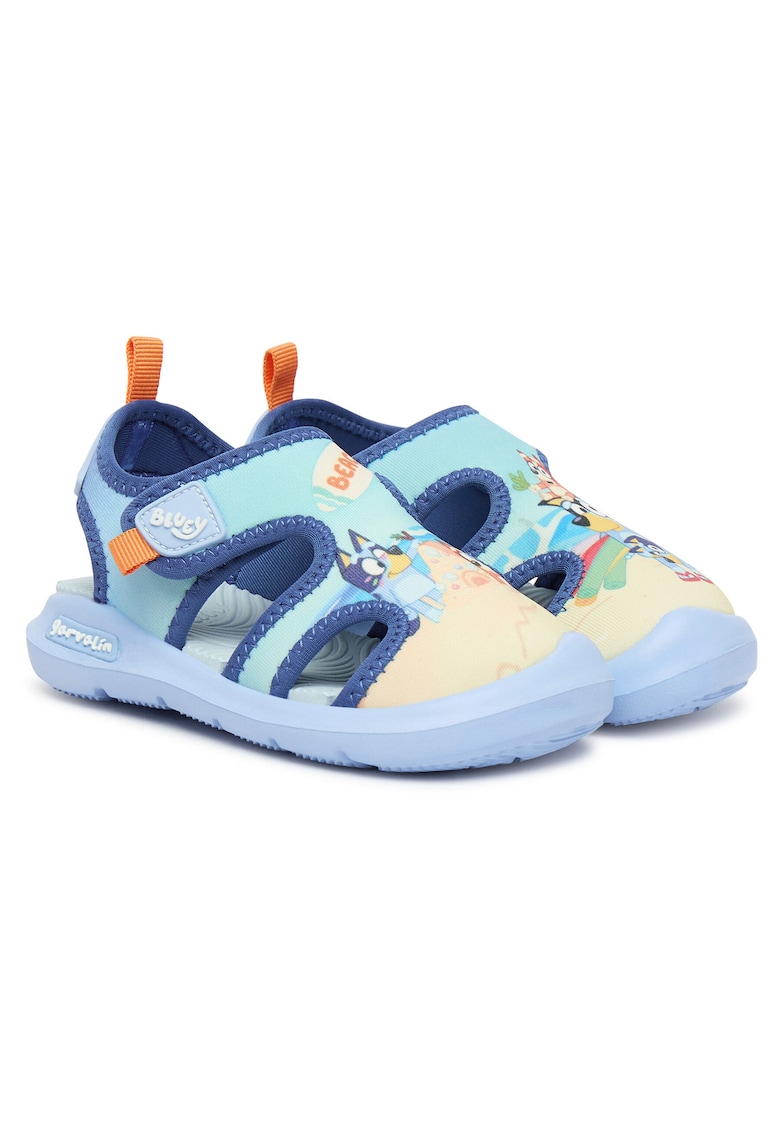 Sandale Baieti - albastru/multicolor - textil