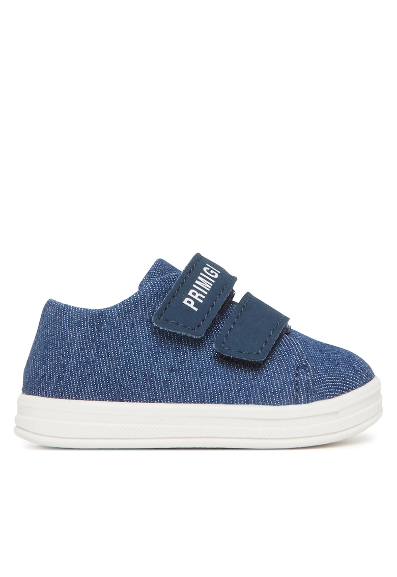 Pantofi sport copii - albastru - textil/piele naturala - inchidere velcro -