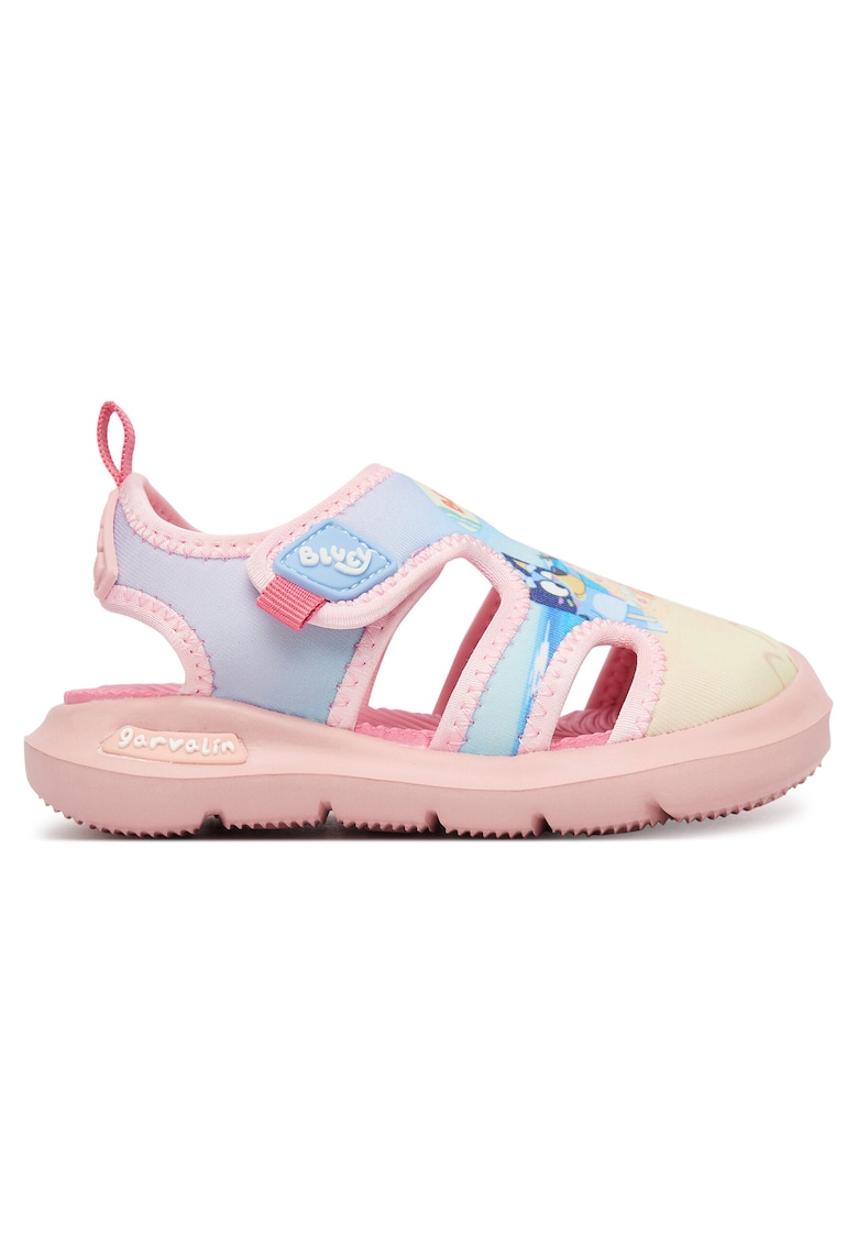 Sandale Fete - roz/multicolor - textil