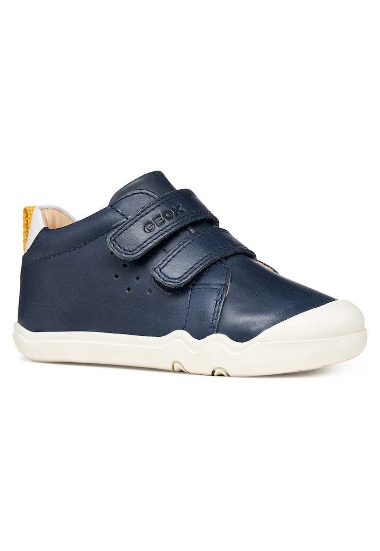 Pantofi copii - sneakers - piele naturala - albastru - velcro