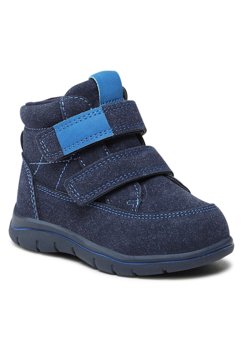 Ghete copii - sintetic - albastru - cu velcro