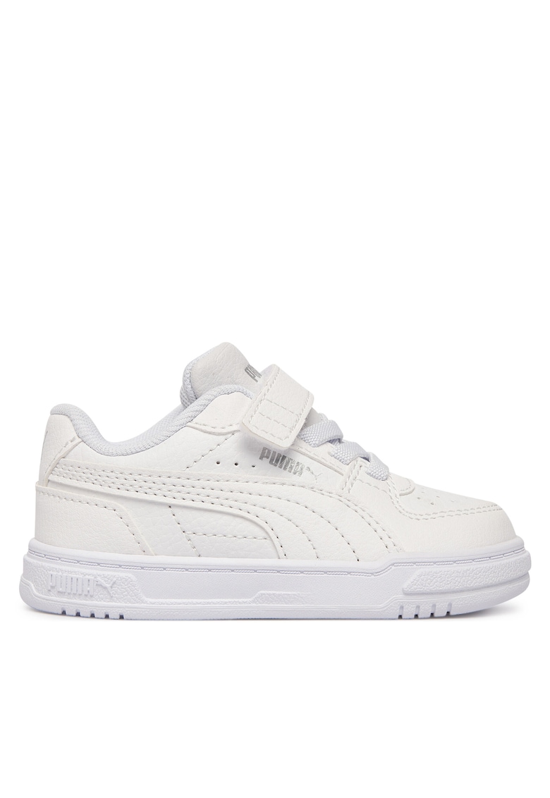 Pantofi copii - unisex - piele ecologica - alb - sistem inchidere Velcro